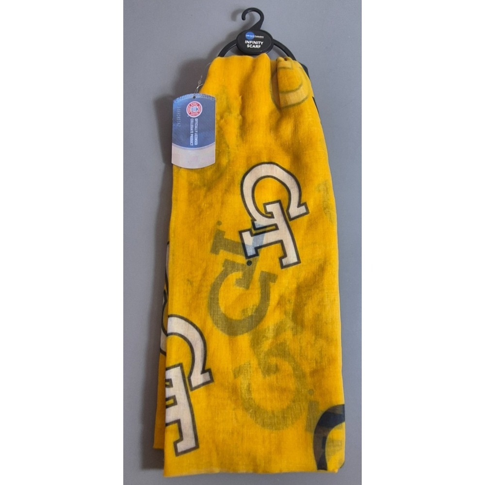 Georgia Tech Yellow Jackets Womens Infinity Scarf NEW NWT